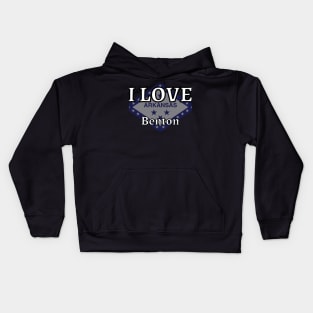 I LOVE Benton | Arkensas County Kids Hoodie